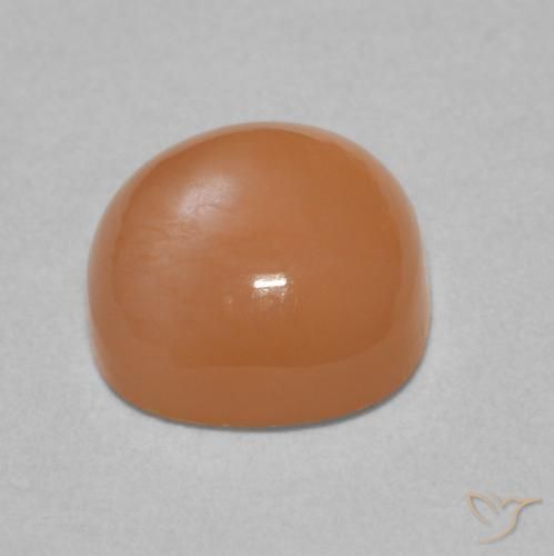Pierre de lune Orange clair naturelle Coussin, 2.30 ct, Translucide