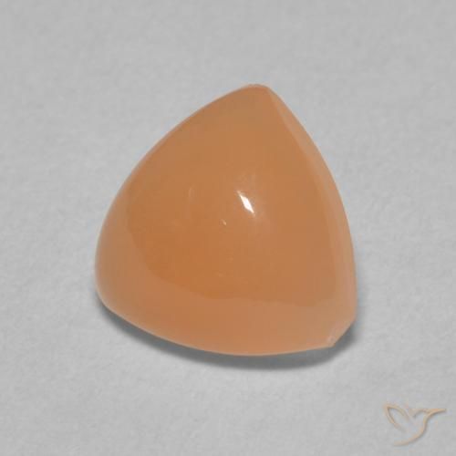 Pierre de lune Pourpre rougeâtre léger naturelle Trillion, 1.67 ct, Translucide