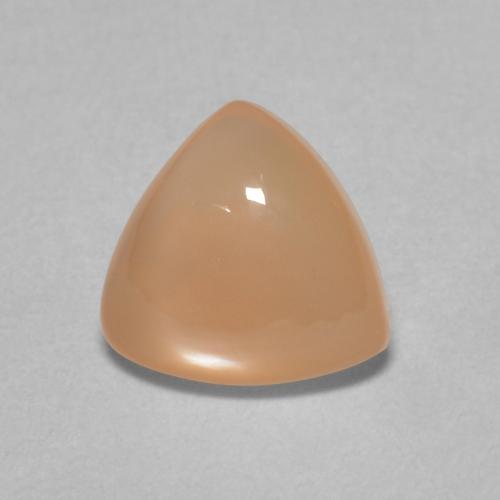 Pierre de lune orange en vrac de 1,45 ct, taille trillion de 8 x 7,7 mm en provenance d'Inde, Photo A