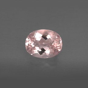 Morganite Rose clair naturelle Coupe ovale, 1.70 ct, VVS