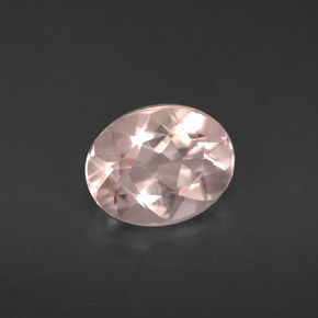 Morganite rose naturelle coupe ovale, 1,52 ct, VVS-VS