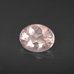 Morganite rose naturelle coupe ovale, 1,52 ct, VVS-VS