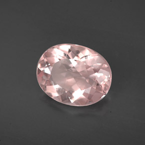 Morganite rose naturelle coupe ovale, 1,86 ct, VS