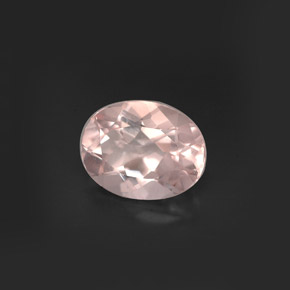 Morganite rose naturelle coupe ovale, 1,58 ct, VVS-VS