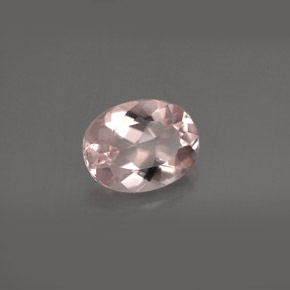 Morganite rose naturelle coupe ovale, 1,56 ct, VVS