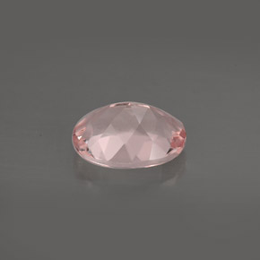 Morganite rose naturelle coupe ovale, 1,56 ct, VVS