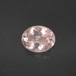 Morganite rose naturelle coupe ovale, 1,52 ct, VVS-VS