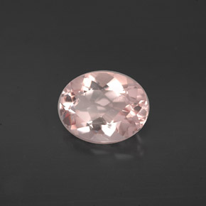 Morganite rose naturelle coupe ovale, 1,52 ct, VVS-VS