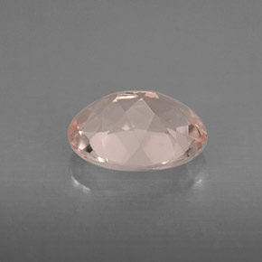 Morganite rose naturelle coupe ovale, 1,48 ct, VVS