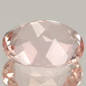 Morganite rose naturelle coupe ovale, 1,50 ct, VVS-VS