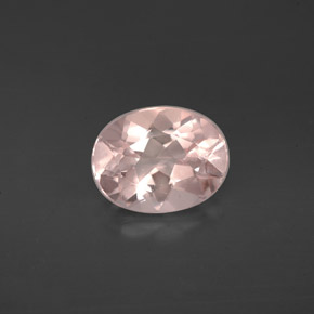 Morganite rose naturelle coupe ovale, 1,52 ct, VVS