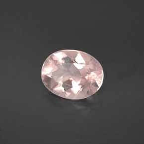 Morganite rose naturelle coupe ovale, 1,52 ct, VVS