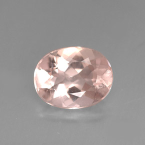 Morganite Rose clair naturelle Coupe ovale, 1.51 ct, VVS