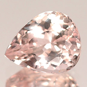 Morganite rose naturelle en forme de poire, 1,17 ct, VVS-VS