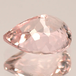 Morganite rose naturelle en forme de poire, 1,17 ct, VVS-VS