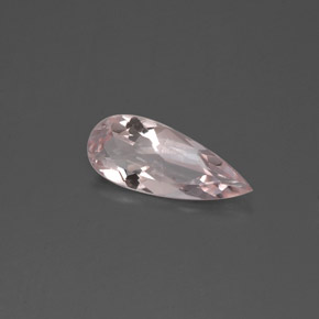 Morganite rose naturelle en forme de poire, 0,65 ct, VS