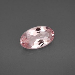 Morganite rose naturelle coupe ovale, 1,56 ct, VS