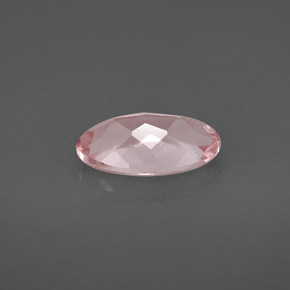 Morganite rose naturelle coupe ovale, 1,56 ct, VS