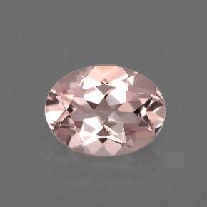 Morganite rose naturelle coupe ovale, 1,14 ct, VVS-VS