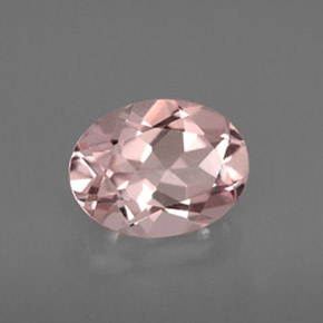 Morganite rose naturelle coupe ovale, 1,14 ct, VVS-VS