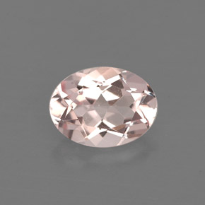 Morganite Rose clair naturelle Coupe ovale, 1.14 ct, VVS-VS