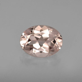 Morganite rose naturelle coupe ovale, 1,12 ct, VVS