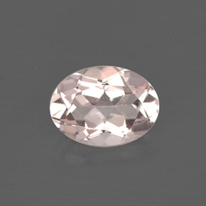 Morganite rose naturelle coupe ovale, 1,12 ct, VVS