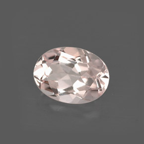 Morganite rose naturelle coupe ovale, 1,12 ct, VVS
