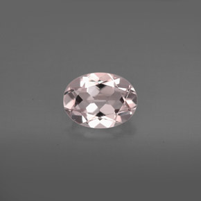 Morganite rose naturelle coupe ovale, 1,02 ct, VVS