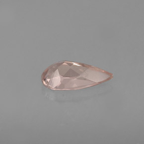 Morganite rose naturelle en forme de poire, 0,57 ct, VVS-VS