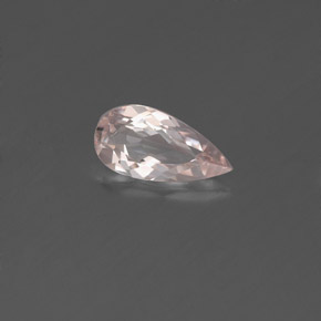 Morganite Rose clair naturelle En forme de poire, 0.59 ct, VVS-VS