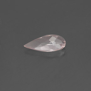 Morganite Rose clair naturelle En forme de poire, 0.59 ct, VVS-VS