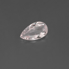 Morganite rose naturelle en forme de poire, 0,45 ct, VVS-VS