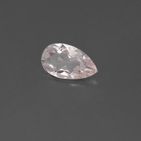 Morganite rose naturelle en forme de poire, 0,45 ct, VVS-VS