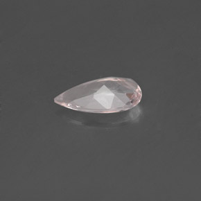 Morganite rose naturelle en forme de poire, 0,45 ct, VVS-VS