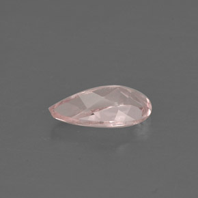 Morganite rose naturelle en forme de poire, 0,62 ct, VVS