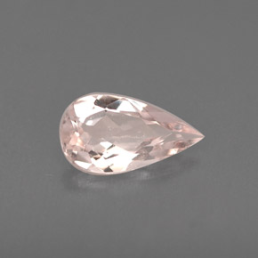 Morganite Rose clair naturelle En forme de poire, 0.47 ct, VVS