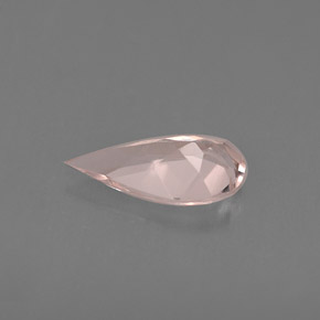 Morganite Rose clair naturelle En forme de poire, 0.47 ct, VVS