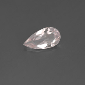 Morganite Rose clair naturelle En forme de poire, 0.50 ct, VVS-VS