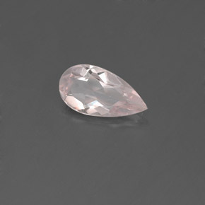 Morganite Rose clair naturelle En forme de poire, 0.50 ct, VVS-VS