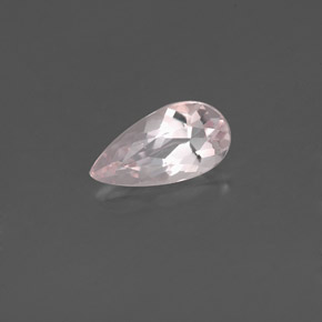 Morganite rose naturelle en forme de poire, 0,63 ct, VVS-VS