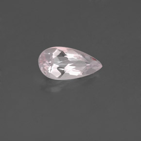 Morganite rose naturelle en forme de poire, 0,63 ct, VVS-VS