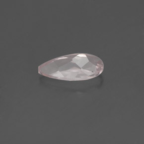 Morganite rose naturelle en forme de poire, 0,66 ct, VVS