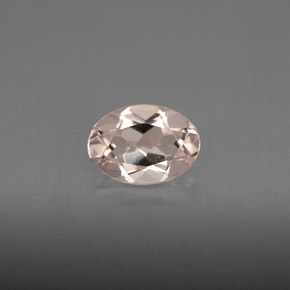 Morganite Rose clair naturelle Coupe ovale, 0.72 ct, IF