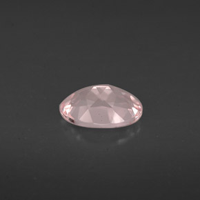 Morganite rose naturelle coupe ovale, 0,66 ct, VVS