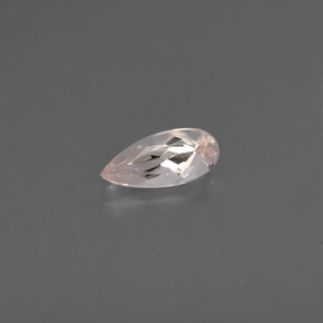 Morganite rose naturelle en forme de poire, 0,76 ct, VVS