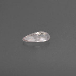 Morganite rose naturelle en forme de poire, 0,76 ct, VVS