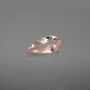 Morganite rose naturelle en forme de poire, 0,59 ct, VVS