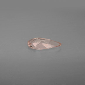 Morganite rose naturelle en forme de poire, 0,59 ct, VVS