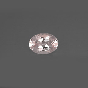 Morganite rose naturelle coupe ovale, 0,76 ct, VVS